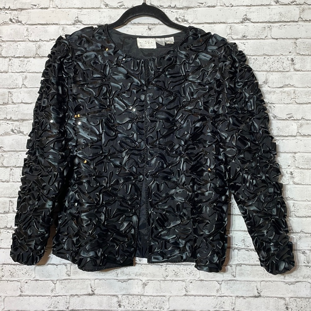 Sweelo 100% Silk Hand Beaded Blazer/Jacket